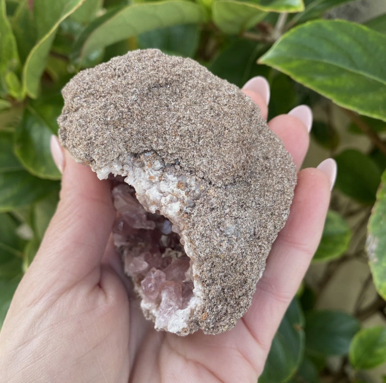 Pink Amethyst Geode from Argentina