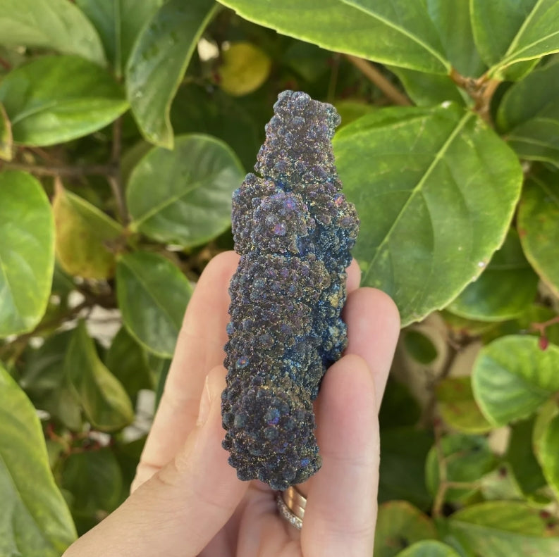 Titanium Aura Quartz Cluster