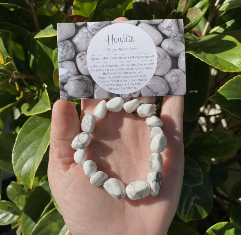 Howlite Crystal Bracelet