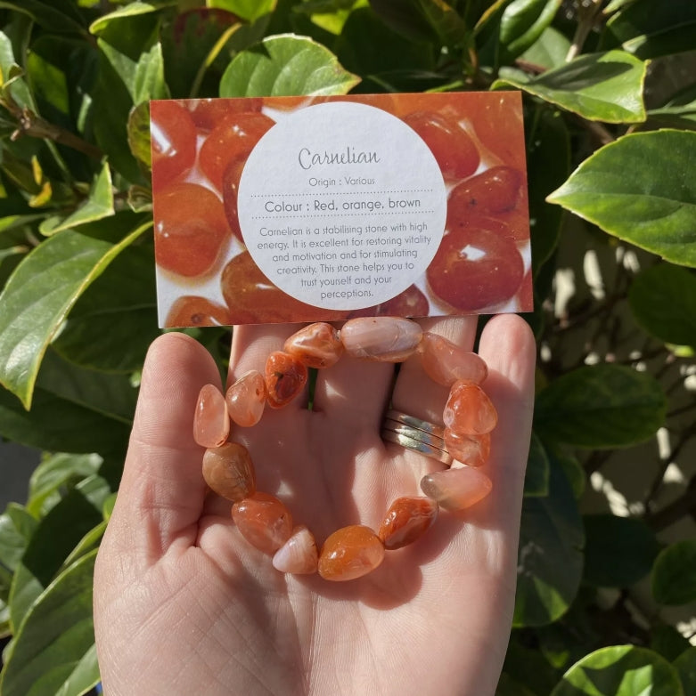 Carnelian Crystal Bracelet