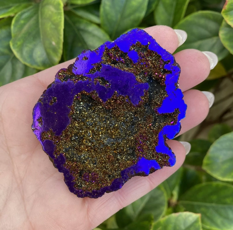 Purple Cobalt Aura Geode