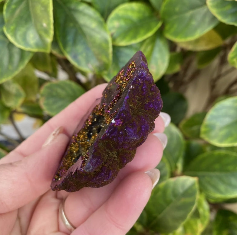 Purple Cobalt Aura Geode