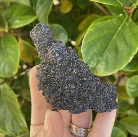 Titanium Aura Quartz Cluster