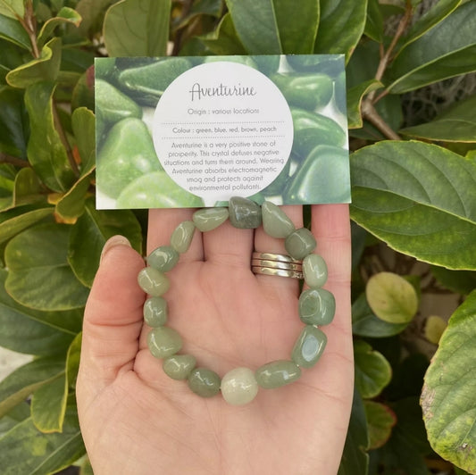 Aventurine Crystal Bead Bracelet
