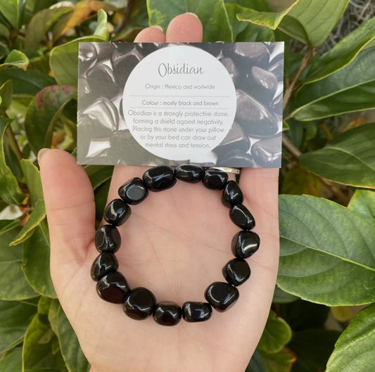 Obsidian Crystal Bracelet