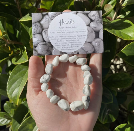 Howlite Crystal Bracelet
