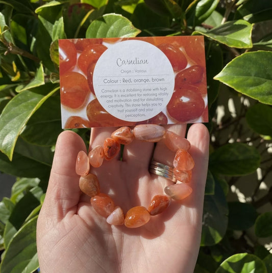 Carnelian Crystal Bracelet